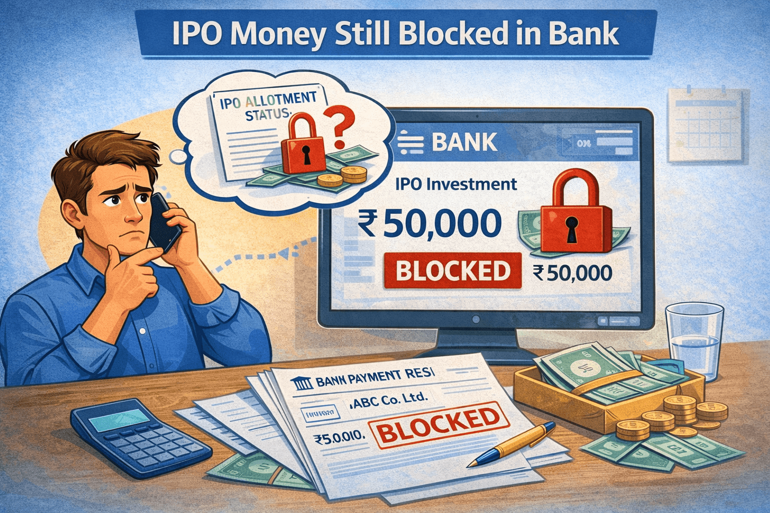 IPO Money Still Blocked in Bank – How to Unblock Your IPO Funds