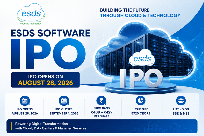 ESDS Software IPO Sets ₹408–₹429 Price Band